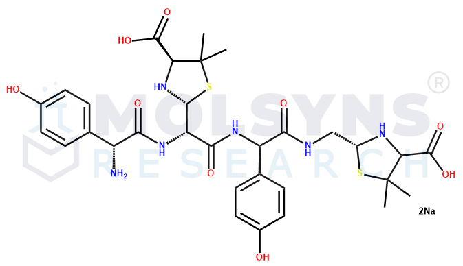 Amoxicillin Open Ring Decarboxylated Dimer Disodium salt