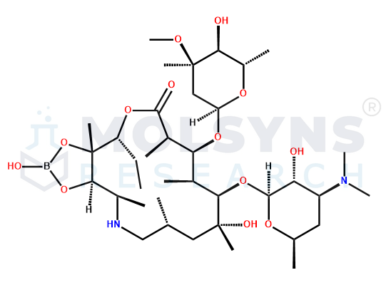 Azaerythromycin A 11,12-hydrogen borate
