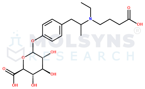 Desmethyl Mebeverine acid phenolic glucuronide