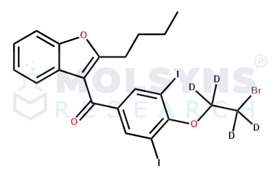 2-n-Butyl-4-((2-bromoethoxy-d4)-3,5-Diiodobenzoyl)benzofuran