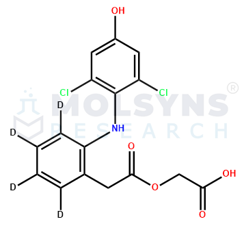 4-Hydroxy Aceclofenac D4