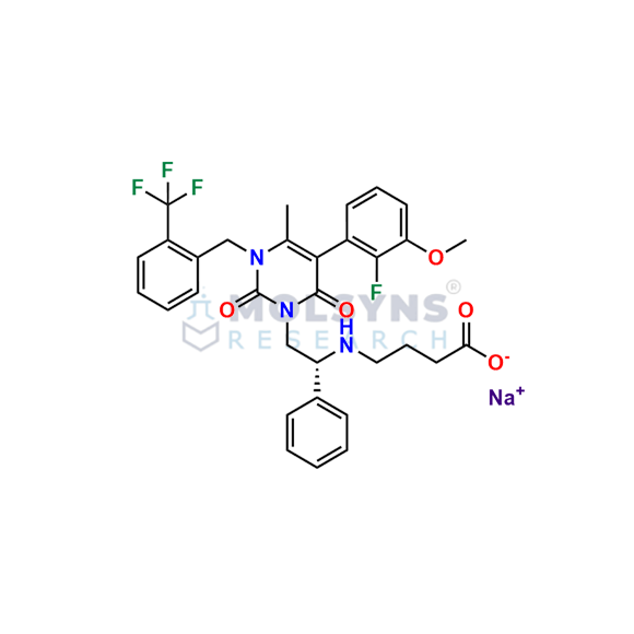 Elagolix 2-Trifluoromethyl Desfluoro Impurity