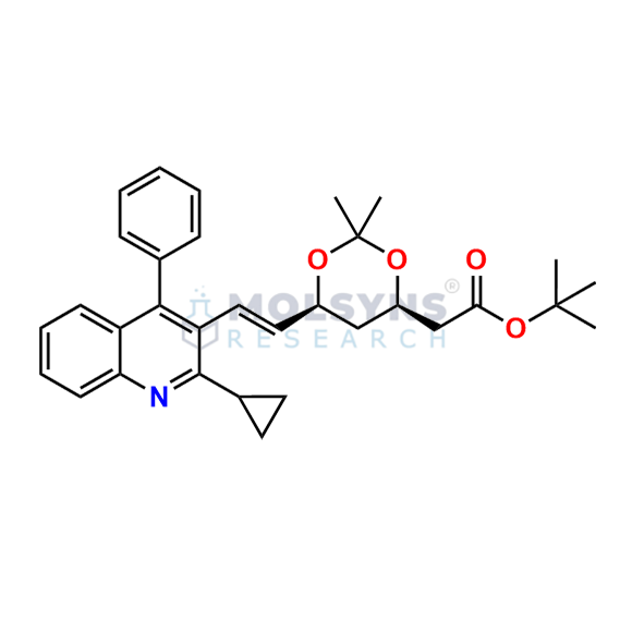 Pitavastatin Desfluoro Acetonide t-Butyl Ester