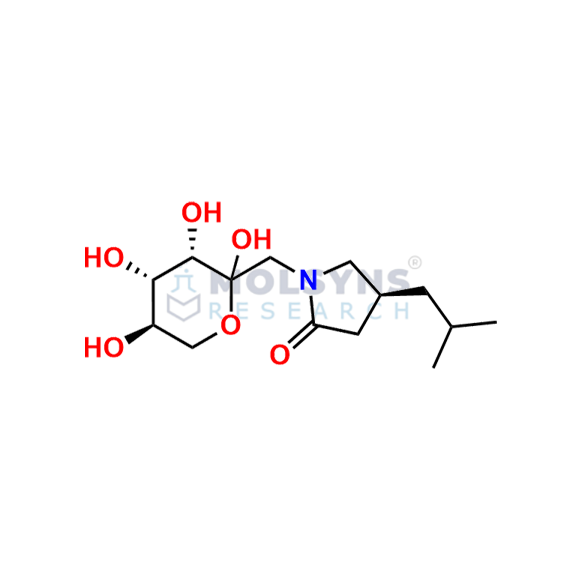 Pregabalin Lactam Conjugate with Galactose (α/β Mixture)