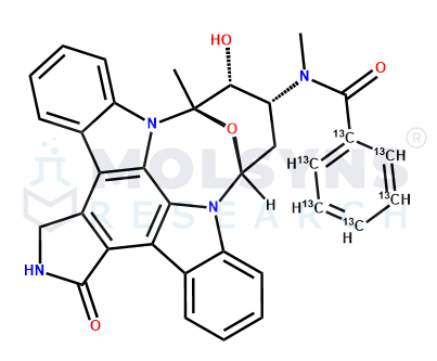 O-Desmethyl Midostaurin 13C6