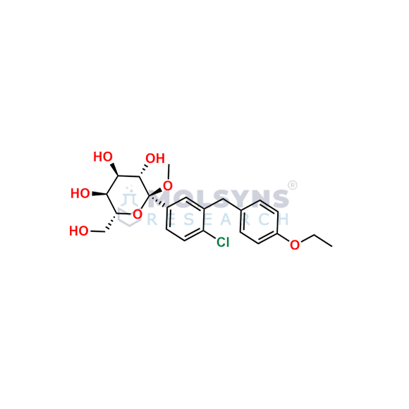 1α-Methoxy Dapagliflozin C-2 Epimer