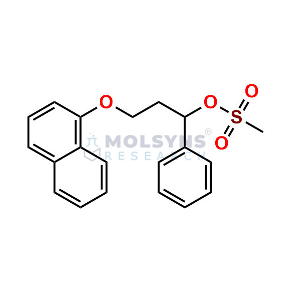 3-(naphthalen-1-yloxy)-1-phenylpropyl methanesulfonate