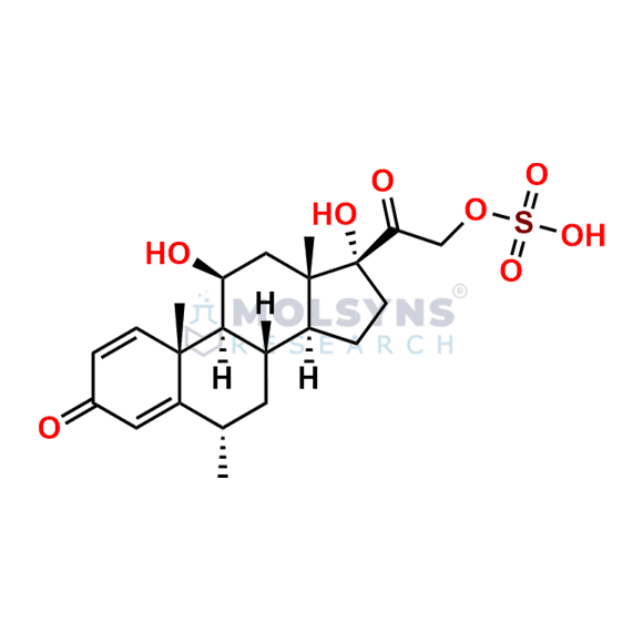 6α-Methyl Prednisolone 21-Sulfate Ester