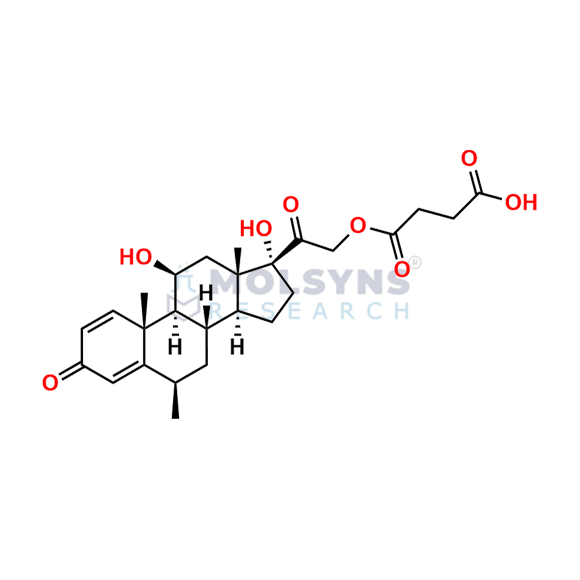 6β-Methylprednisolone Hemisuccinate