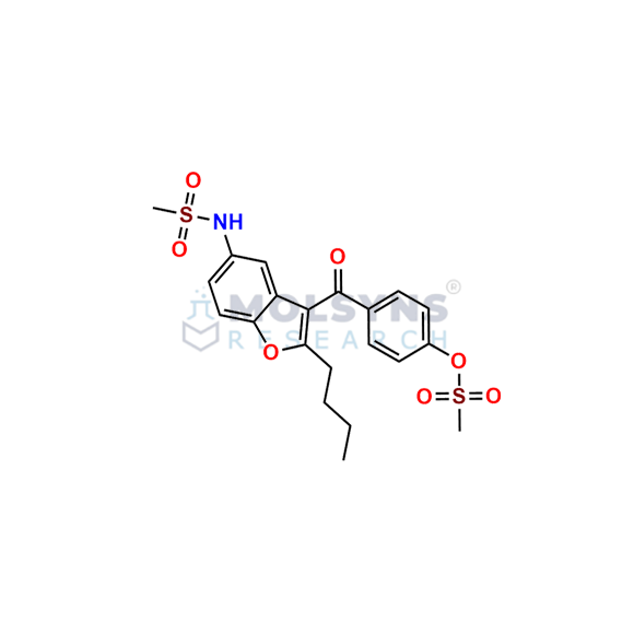 Des-(dibutylpropylamine) Methanesulfonyl Dronedarone