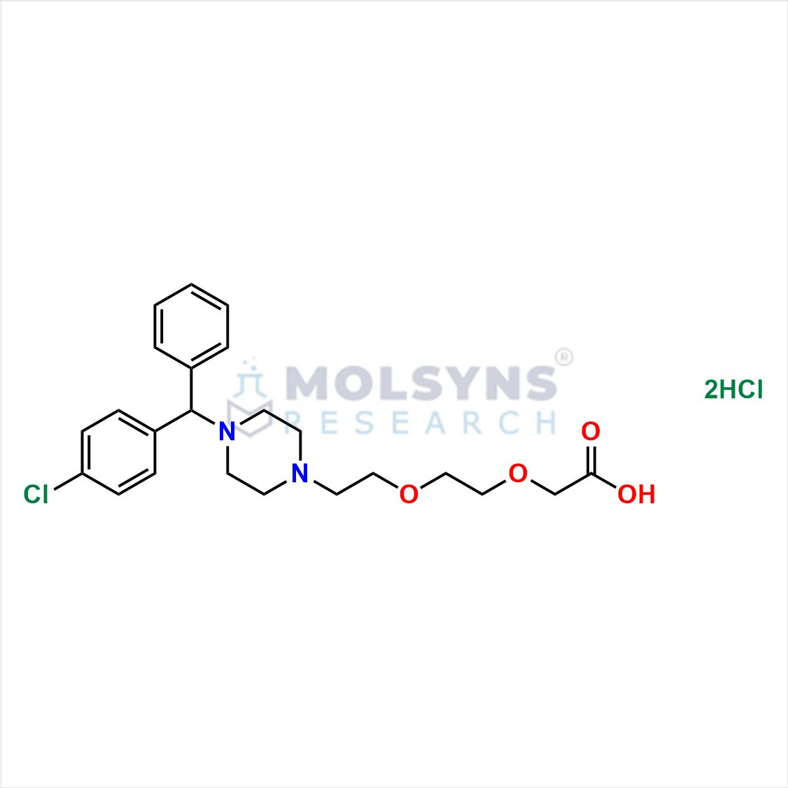 Hydroxyzine Acetic Acid Dihydrochloride