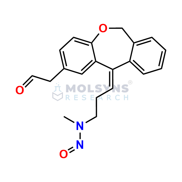 N-Nitroso N-Desmethyl Olopatadine Carbaldehyde Impurity