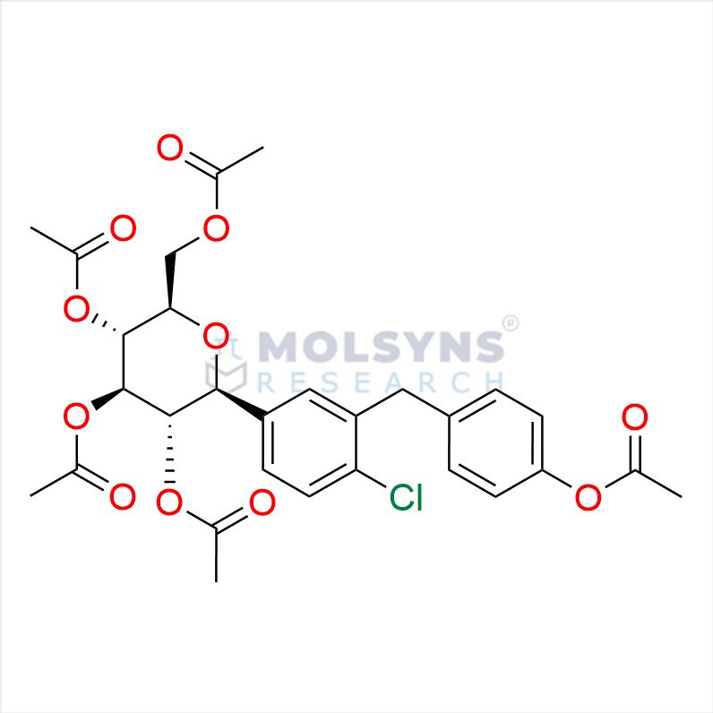 O-Pentaacetyl O-Desethyl Dapagliflozin