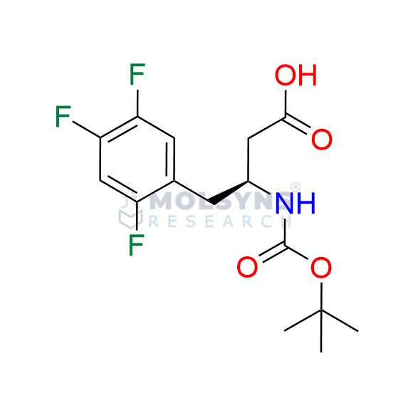 (S)Sitagliptin N-Boc carboxylic acid